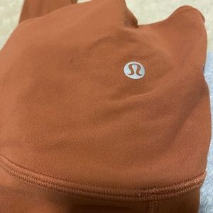 lulu full length rust orange leggings